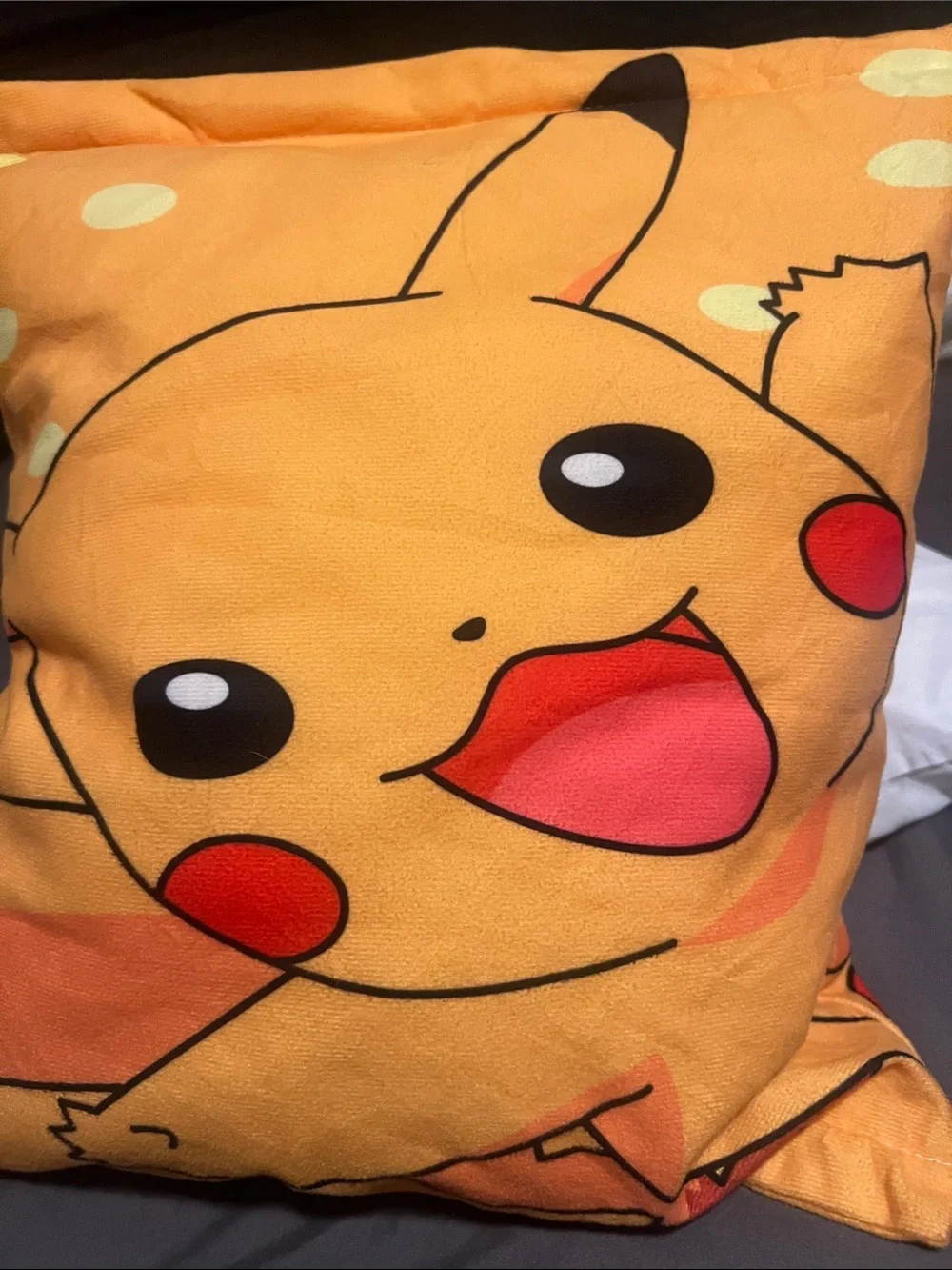 Pokemon Pikachu Zip up peek a boo pika pillow